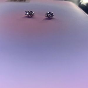 silver star earrings
